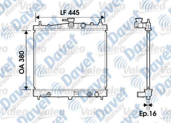 VALEO 734247 Su Radyator Nissan Micra